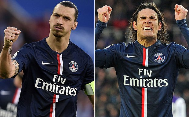 Zlatan với Cavani tranh giành quyền lực tại PSG