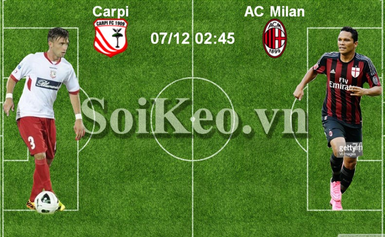 Soi Kèo phân tích trước trận Carpi – AC Milan 07/12 02:45