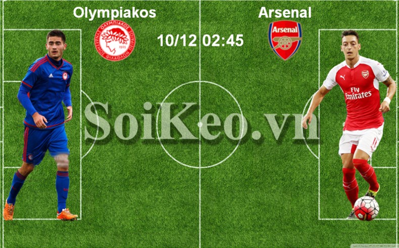 Soi Kèo nhận định trước trận Olympiakos – Arsenal 10/12 02:45