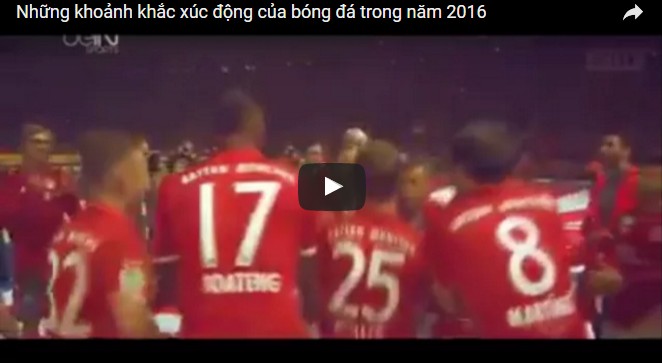 Những khoảnh khắc xúc động của bóng đá trong năm 2016