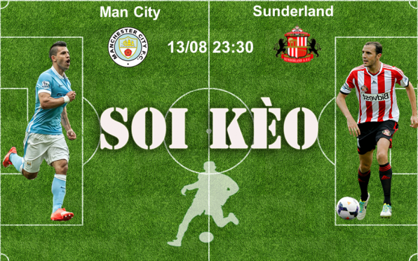 Soi Kèo nhận định trận Manchester City – Sunderland 13/08 23:30