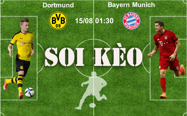 Soi Kèo nhận định trận Dortmund – Bayern Munich 15/08 01:30