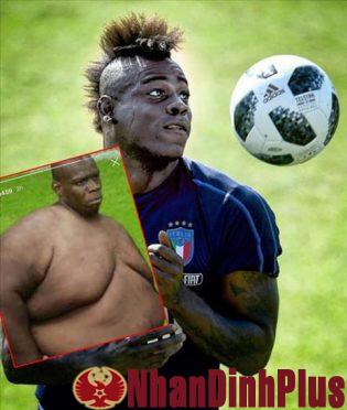 Tiền đạo Balotelli phản ứng khi bị chê thừa cân